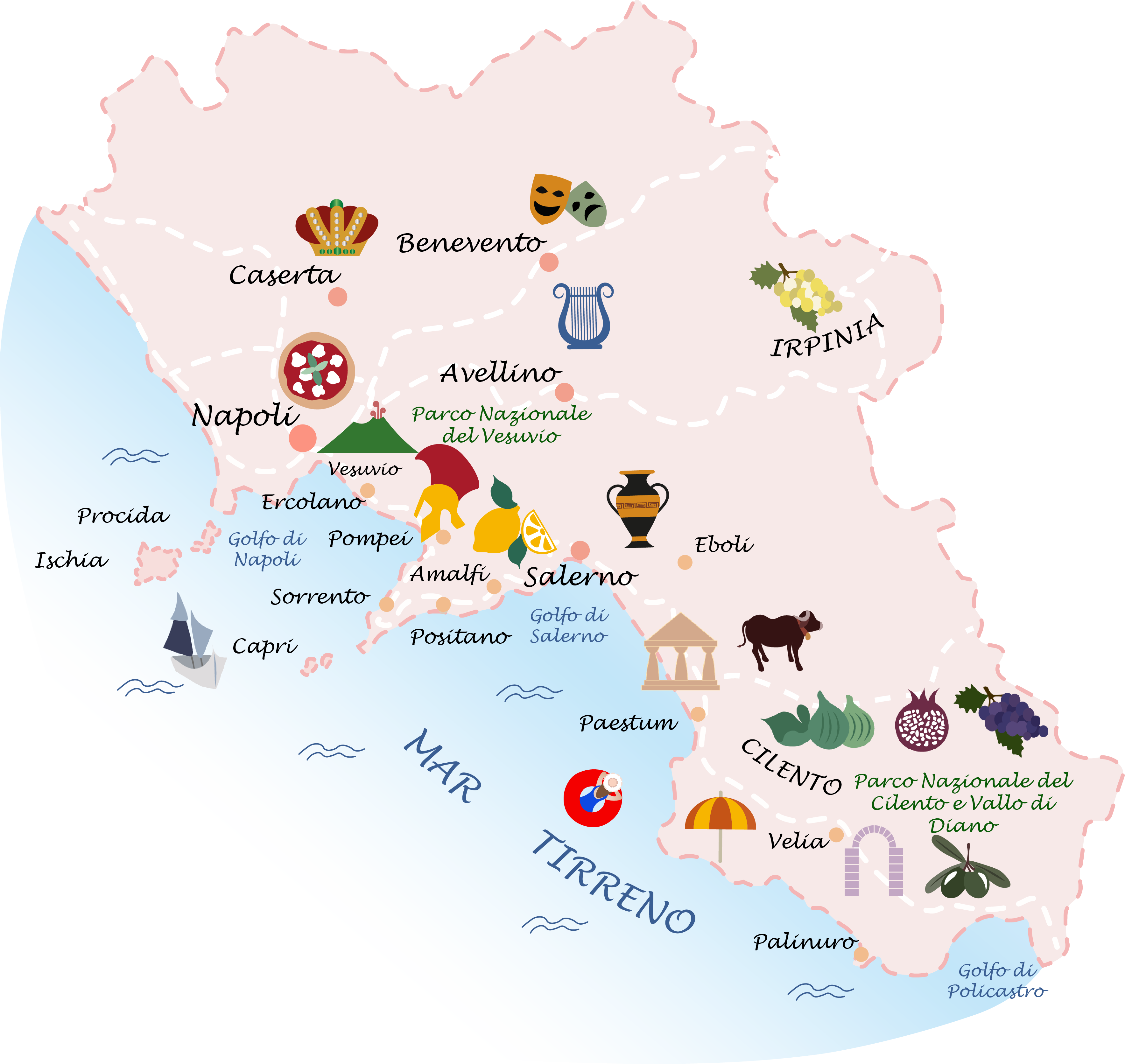 cartina campania