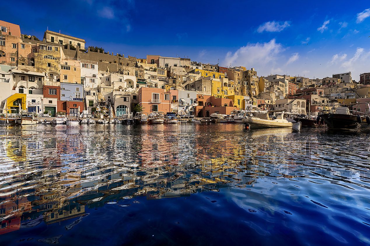 Italy, Campania, Gulf of Naples, Procida - La Corricella